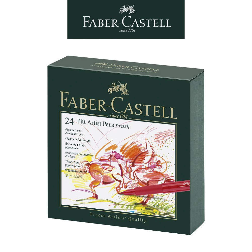 【FABER-CASTELL】PITT藝術筆48色 精裝禮盒/節慶送禮 台灣輝柏✿50B004
